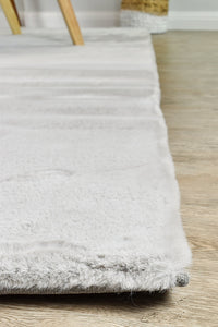 Angorra Shaggy Light Grey Rug