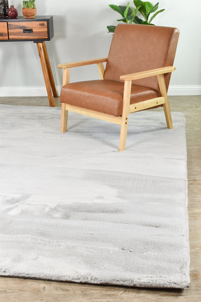 Angorra Shaggy Light Grey Rug