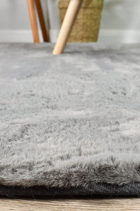 Angorra Shaggy Round Grey