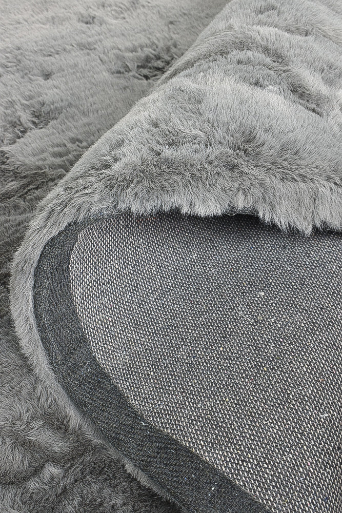 Angorra Shaggy Round Grey