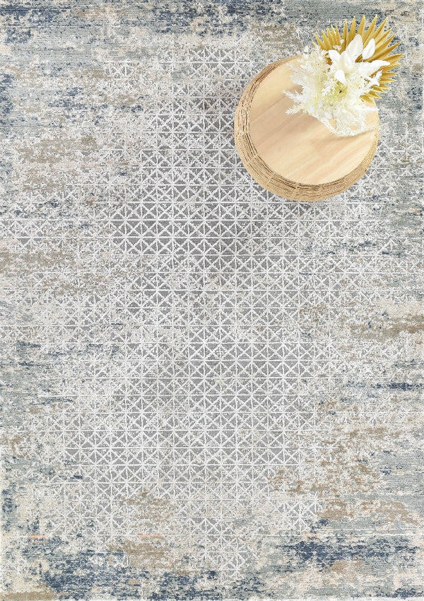 Olivia 227A Grey Trellis